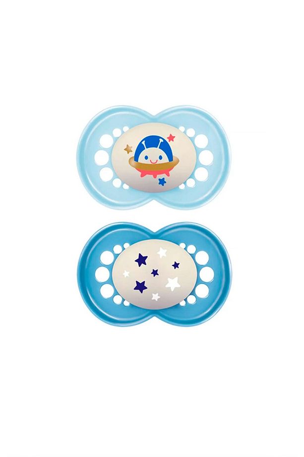 Orijinal Day&Night Emzik 2'li Set I Sterilize Kutuda I 16+ Aylık I UzayGemisi/Yıldızlar - 1