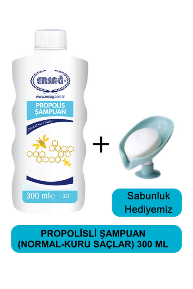Propolis Shampoo (Normal-Dry Hair) 300 ml - Our Soap Dispenser Gift 257-12