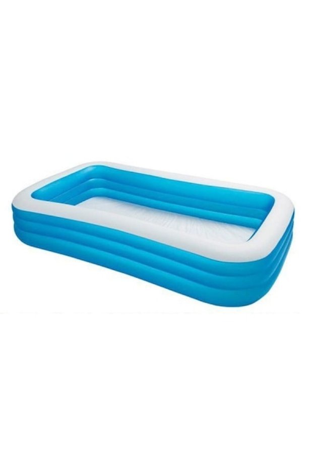 Inflatable Rectangular Pool 305 x 183 x 56 cm, Blue BRT-0139