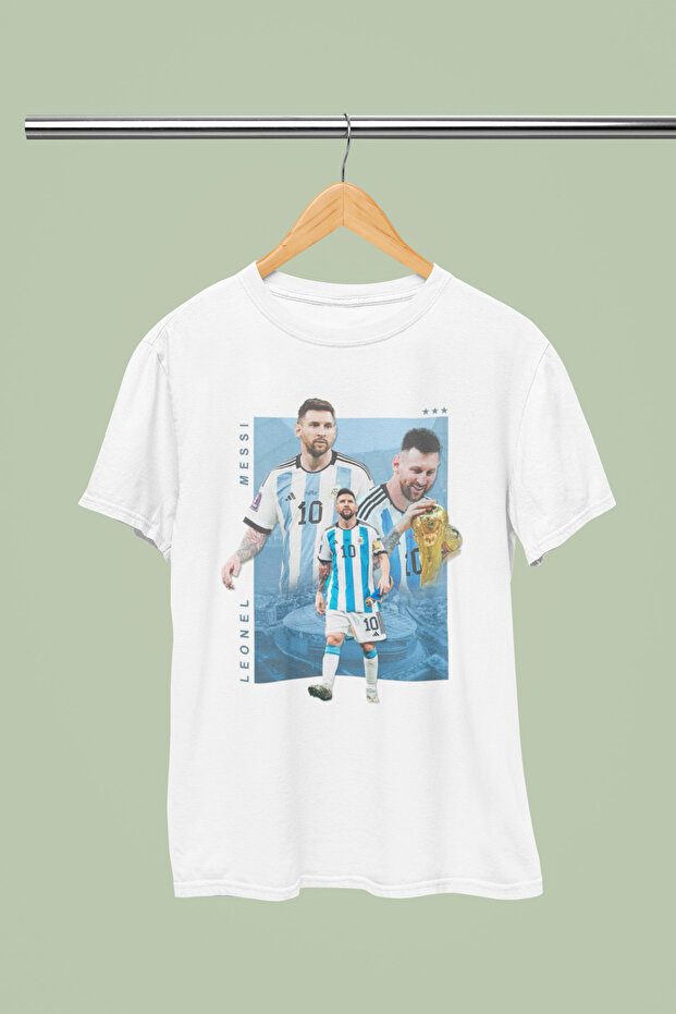 Stil-X Lionel Messi Printed Cycling Collar Children's and Youth Tshirt New Model