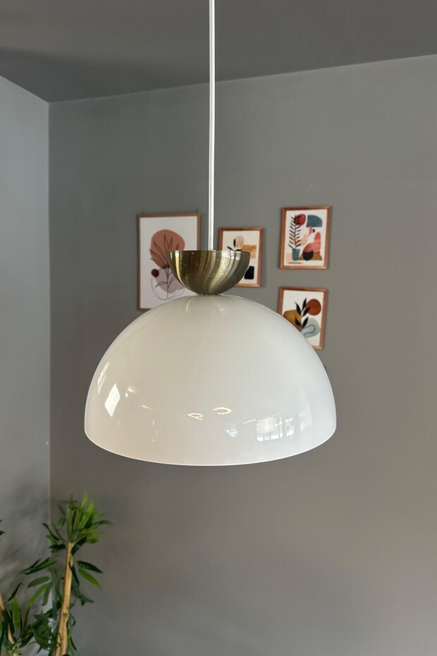 Şık Eskitme Şapka Tasarımlı Avize, Salon ve Mutfak İçin Modern Sarkıt Lamba - 4