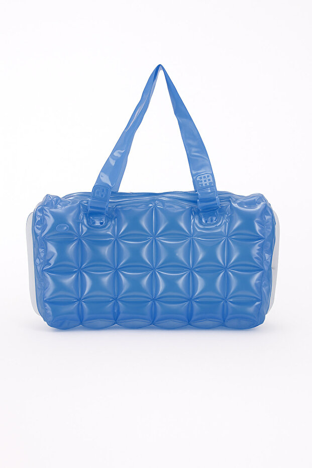 Women's Beach Bag Blue Inflatable Shoulder Bag Plj04
