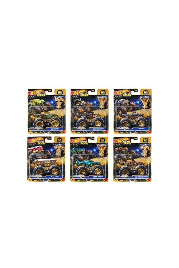 Hot Wheels Monster Trucks 1:64 Scale Bigfoot Trophy Champions Singles Assorted - 1 Piece