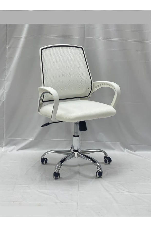 كرسي مكتب أبيض قابل للتعديل - 2
