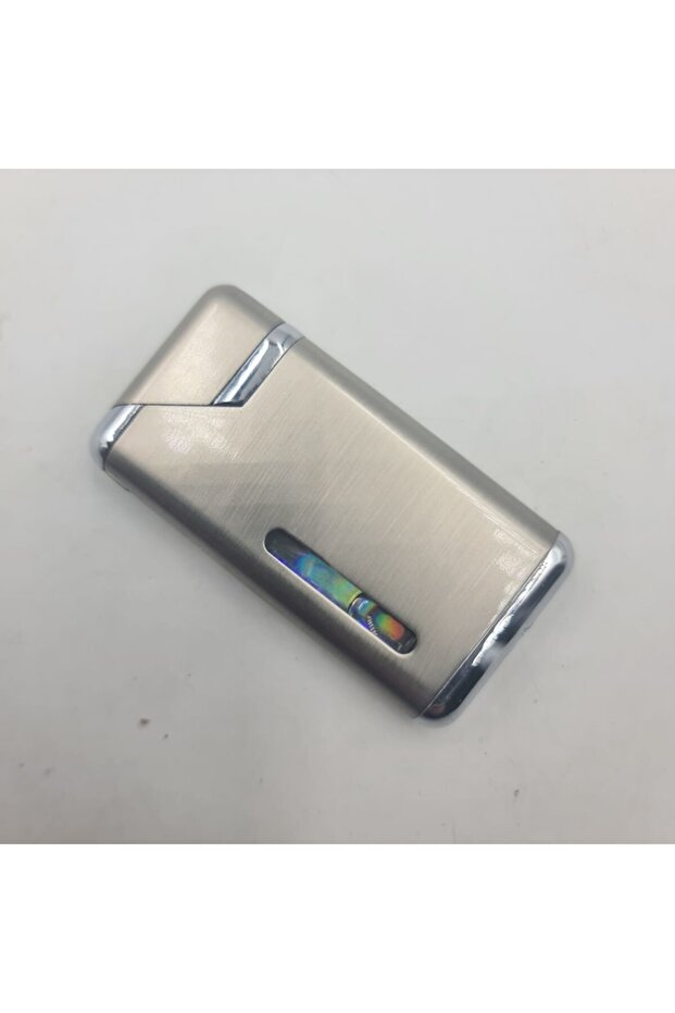 Gas Lighter, Windproof, Refillable, Adjustable Flame, Lid Opening, Gray, - 3