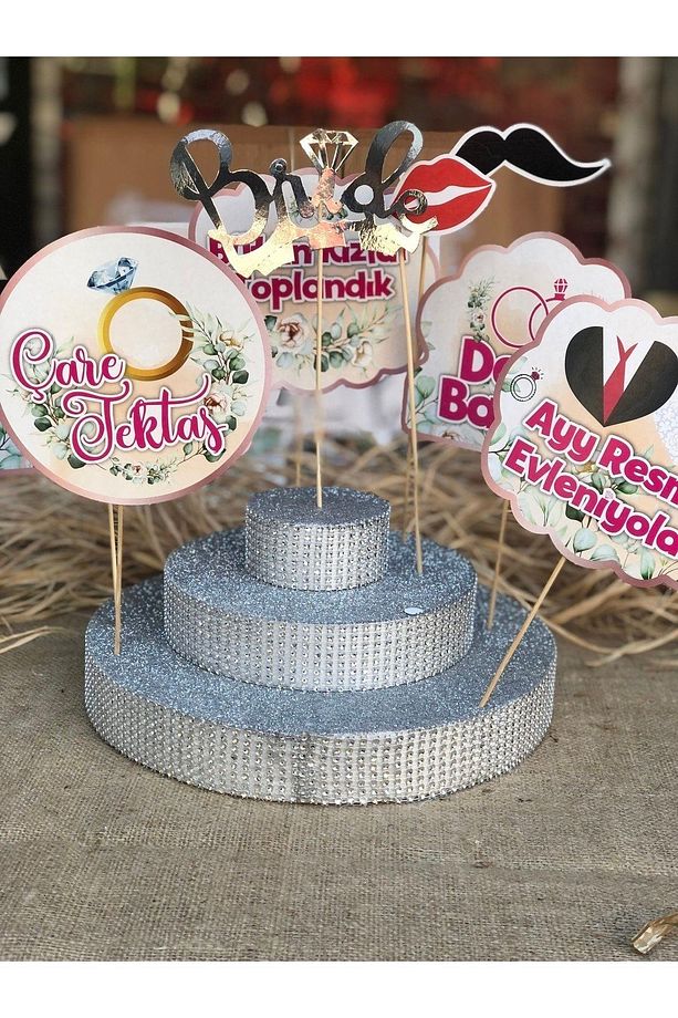 Bride To Be Temalı 12 Adet Konuşma Balonu Darısı Başıma Listesi Bekarlığa Veda Partisi Süs Seti - 2