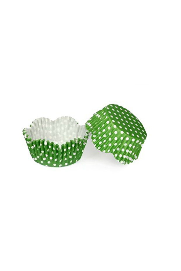 Cake Mold Pet Capsule 65*38 mm Paper Cupcake Paper (100 Pieces) Polka Dot Green