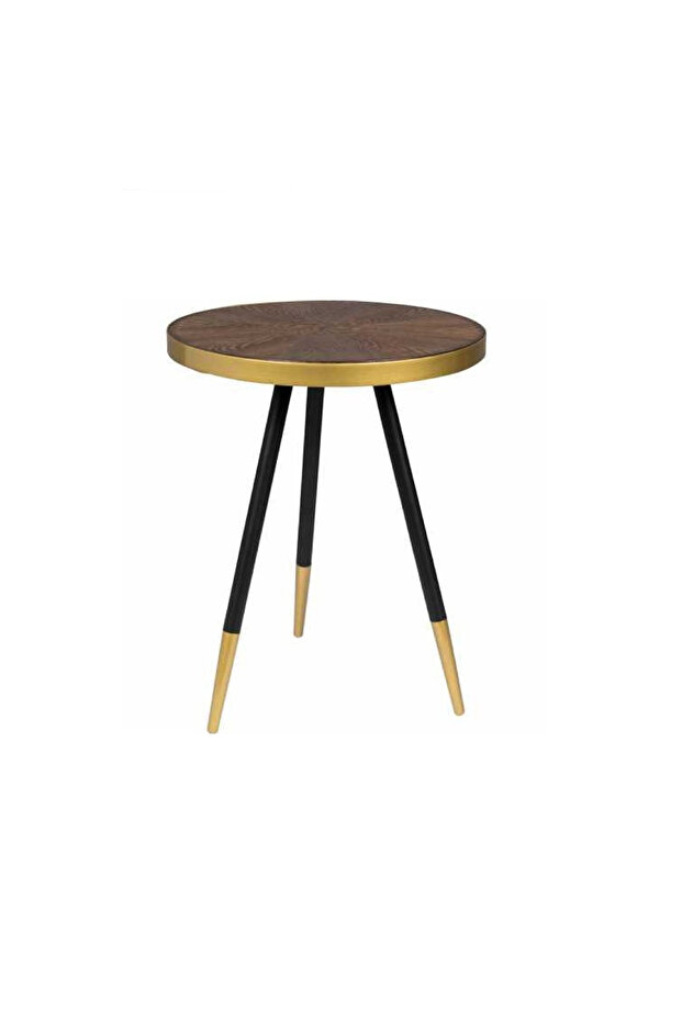 طاولة جانبية بنية اللون - تصميم أنيق وموفر للمساحة - 1