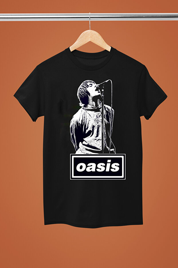 Oasis Printed Cotton Short Sleeve Regular Fit Rock Tshirt