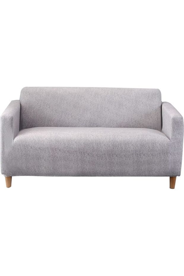 Sharpdo Printed Stretch Sofa Cover Grey - 1