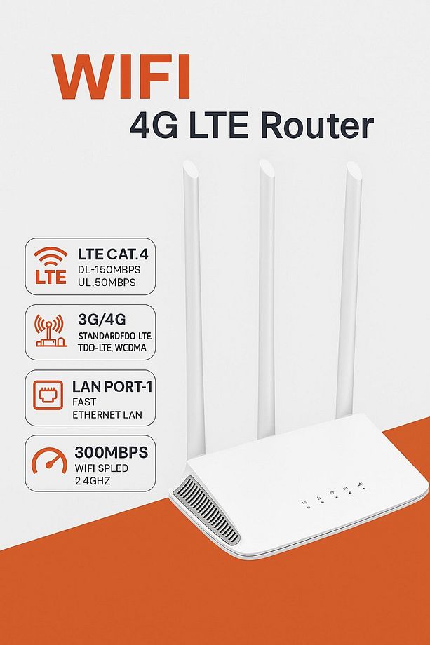 4G Modem - WiFi 4G LTE Router – Tak-Çalıştır Mobil İnternet Çözümü - 1