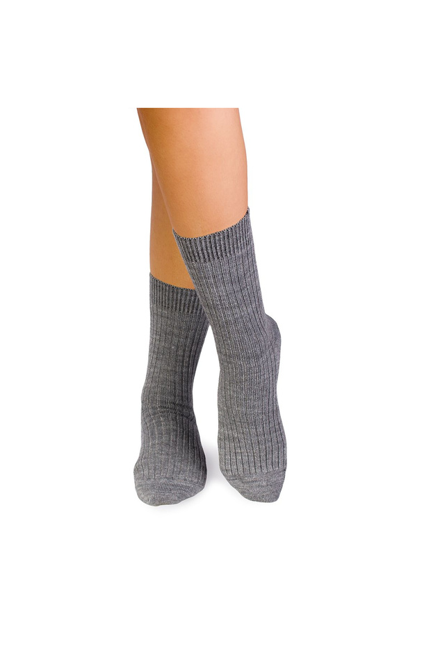 Thick Wool Socks Grey - 1