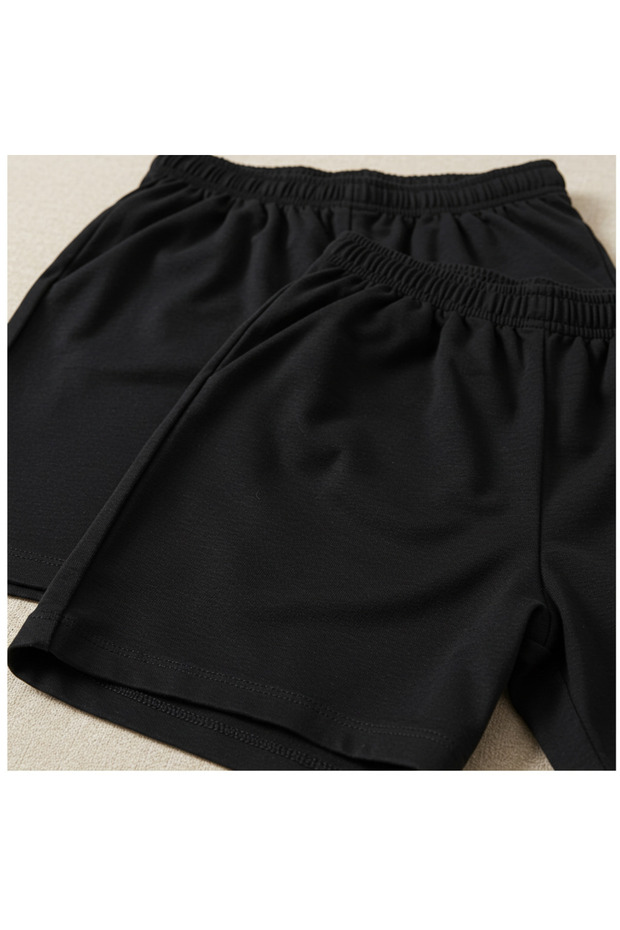 2 Lil Şort Erkek Comfort Fit Siyah Şort - 5