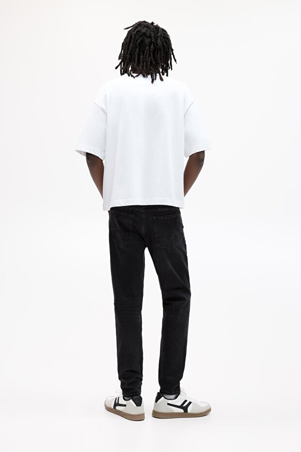 Yırtık skinny jean - 4