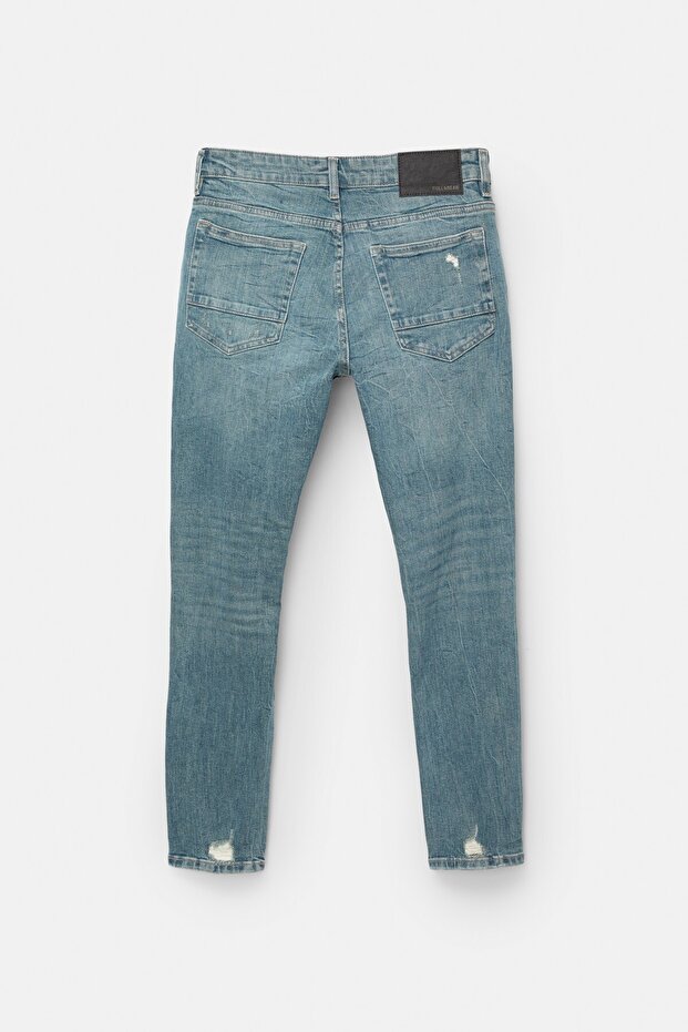 Yırtık skinny jean - 7