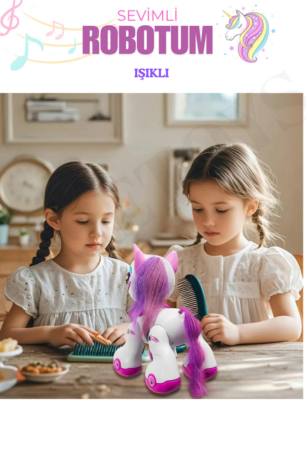 Uzaktan Kumandalı İnteraktif Robot Sevimli Unicorn At - 7