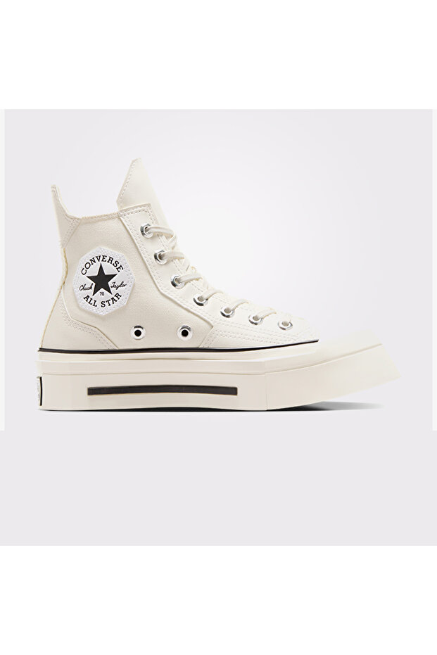 Chuck 70 De Luxe Squared Unisex Krem Platform Sneaker - 1