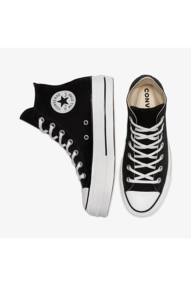 Chuck Taylor All Star Lift Kadın Siyah Günlük Ayakkabı KADIN LS AYAKKABI 560845C - 4