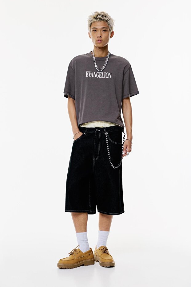 Evangelion lisanslı gri t-shirt - 3