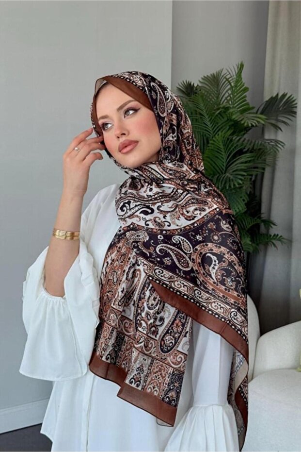 Sinyor Ethnic Pattern Shawl Copper - 3