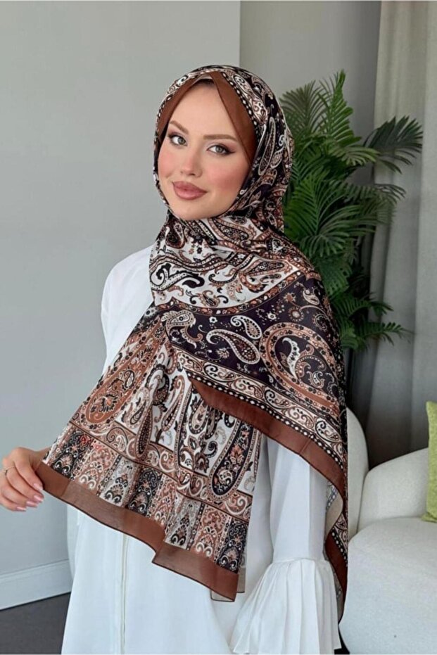 Sinyor Ethnic Pattern Shawl Copper - 4