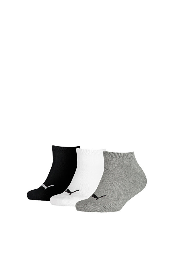 Youth Kids Invisible Socks 3 Pack - Multicolor