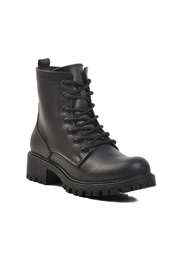 Black Floater Zippered Women's Boots 23008 Z
