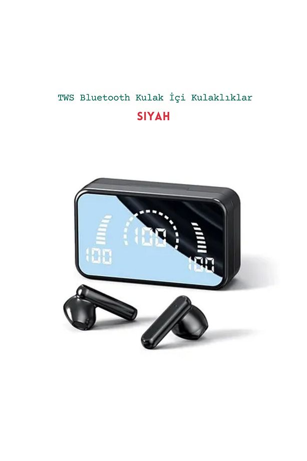 S20 Aynalı Powerbank Bluetooth Kulaklık Yüksek Bass Kaliteli Ses İos Android - 3