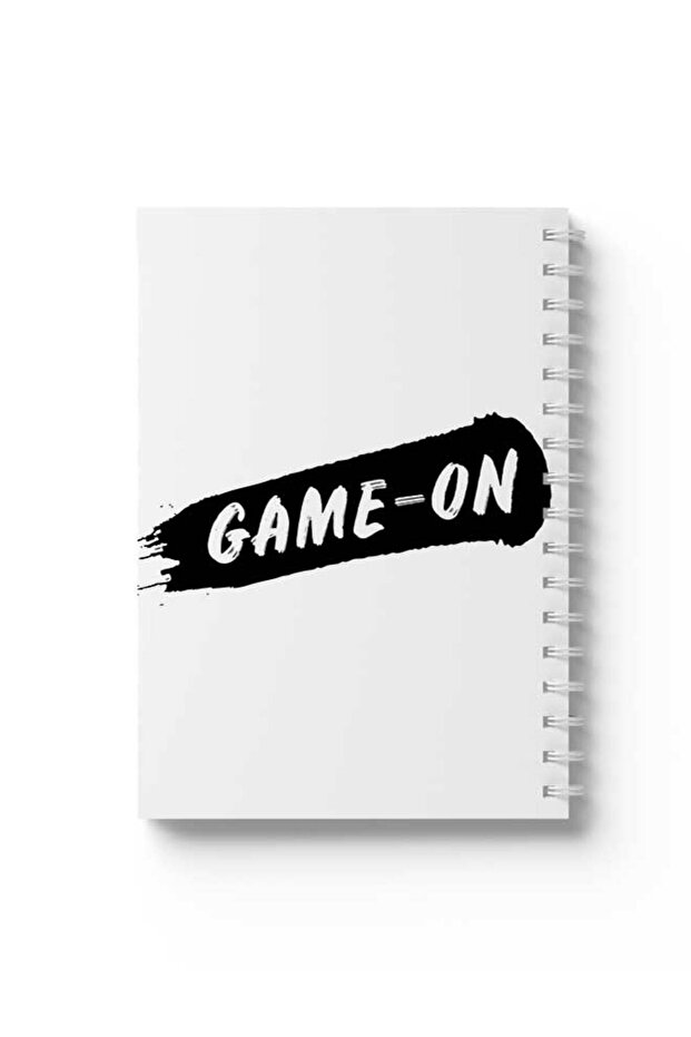 دفتر ملاحظات حلزوني مع غلافين أمامي وخلفي صلبين يتميز بتصميم Game on Design