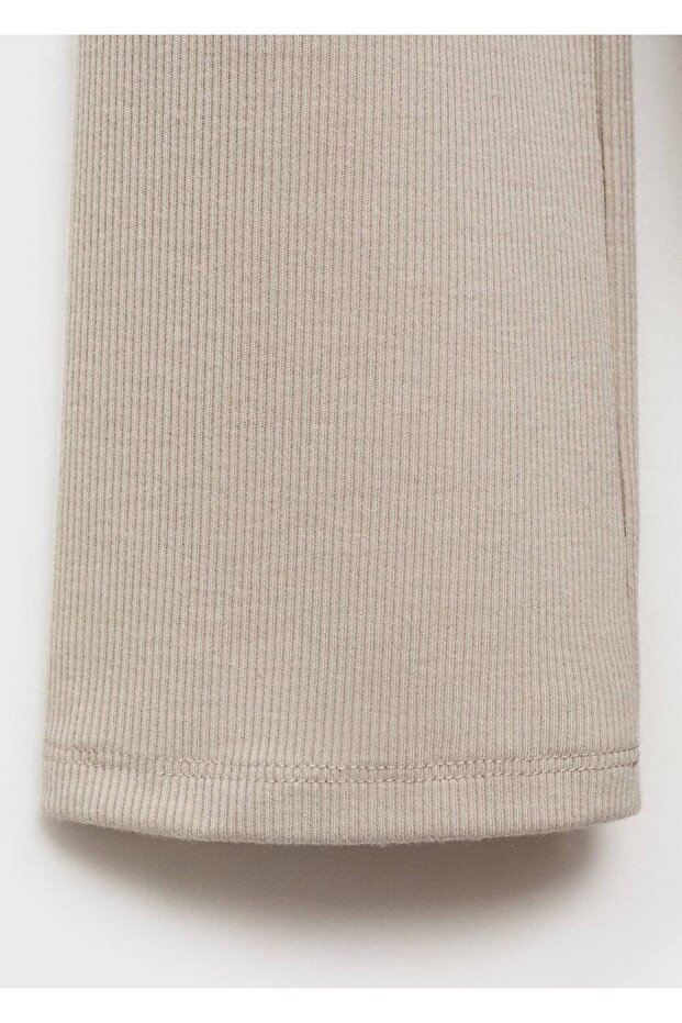 Düğmeli ribana kumaş gecelik - 5