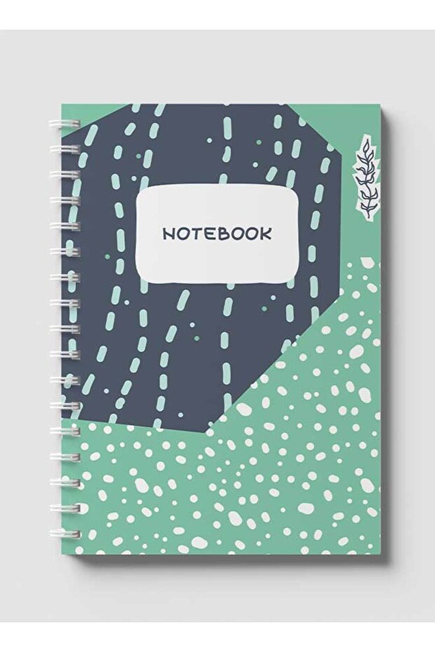 Spiral Notebook with Front and Back Hard Covers Featuring Sea Ocean Theme Design