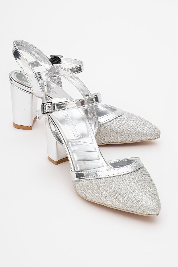 Women's High Heel Shoes Silver Chupra