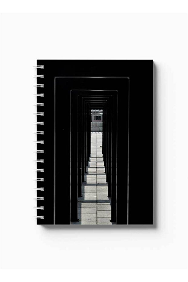 دفتر ملاحظات حلزوني مع غلافين أمامي وخلفي صلبين بتصميم خروج - 5