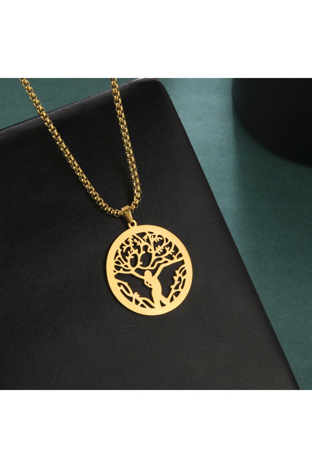 Unisex Tree of Life 316L Stainless Steel Necklace