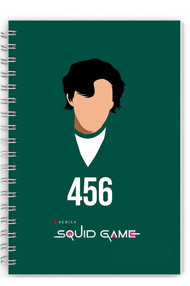 Squid Game 456 Defter – A4 Spiralli Çizgisiz 60 Sayfa - 1