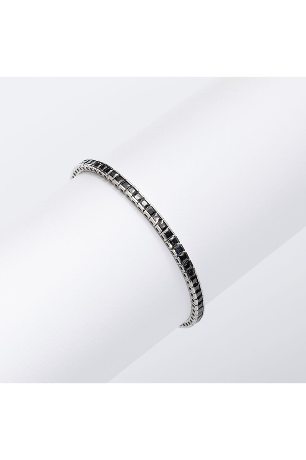 Black Silver Bracelet - 1