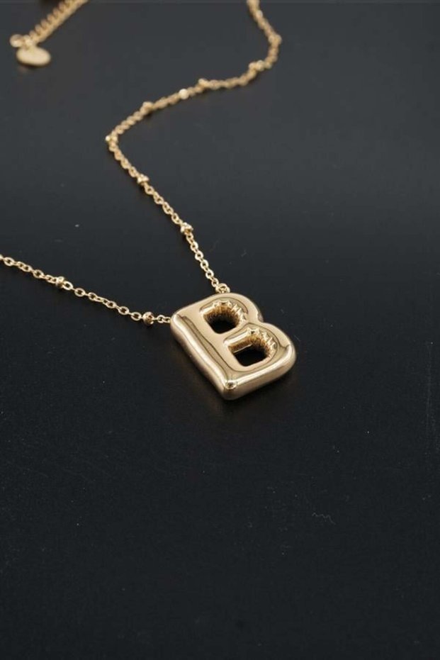 Women's 316 L Stainless Steel Balloon Letter Pendant B