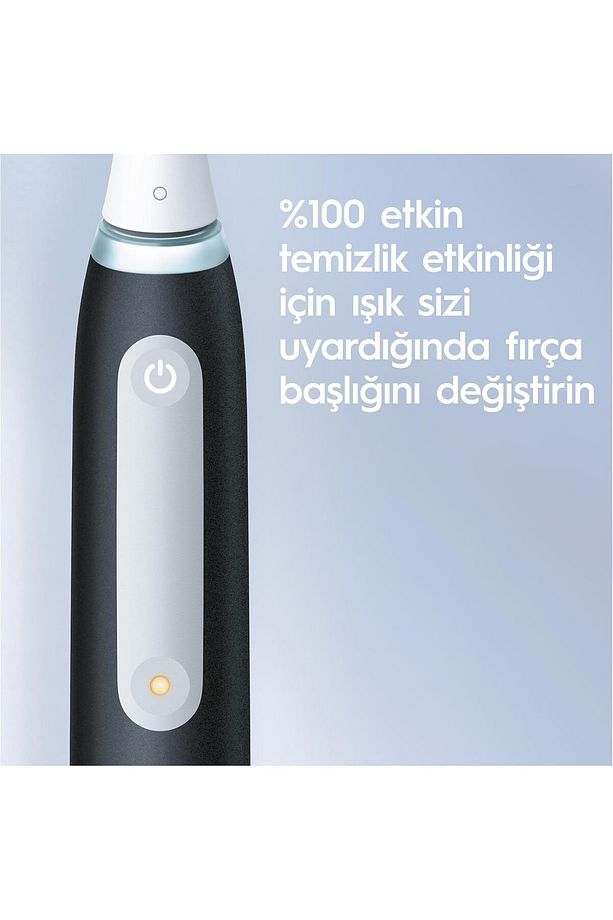 iO - 3 Siyah Şarjlı/Elektrikli Diş Fırçası, 1 Diş Fırçası Başlığı, Tasarımı - 2