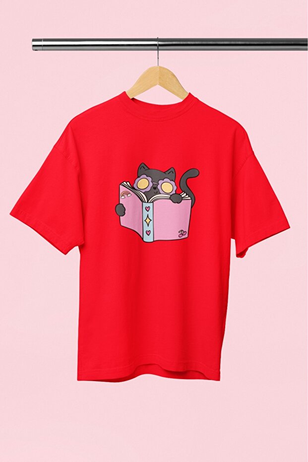Men/Women Cat7 Transfer Printed Round Neck Short Sleeve T-Shirt