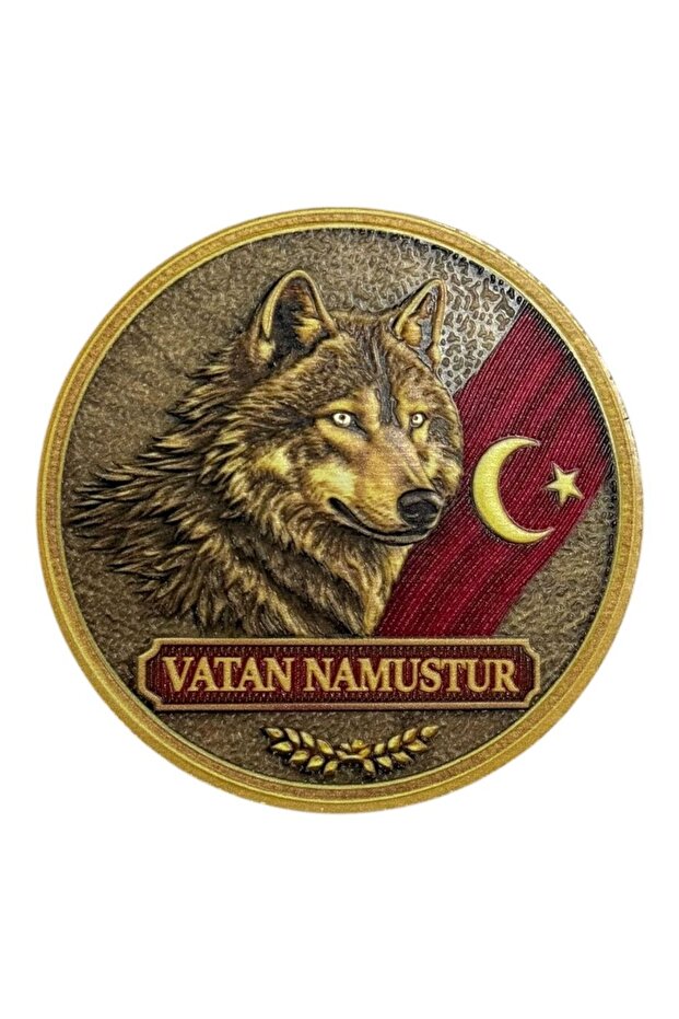 3D Vatan Namustur Kurt Patch Peç - 7 cm - 1