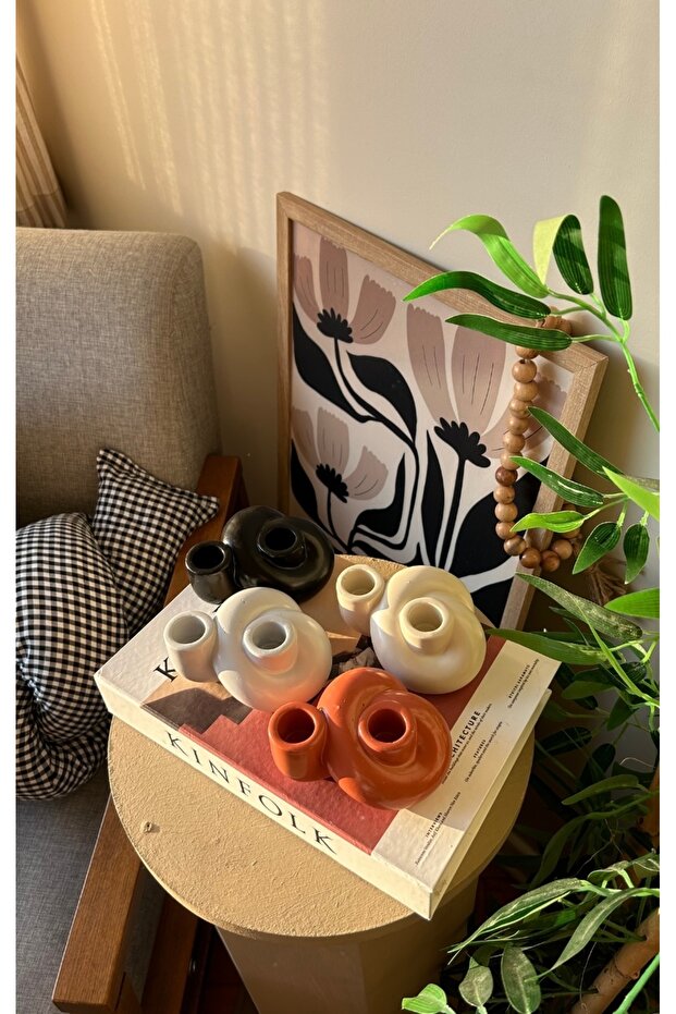 İki Oluklu Düğüm Şamdan & Mumluk - 3