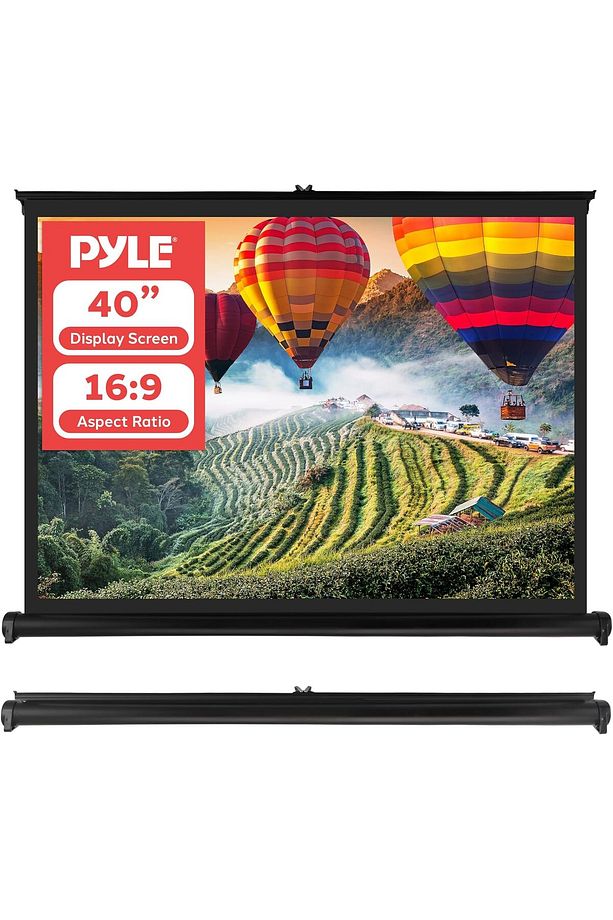 MUARTSHOP Upgraded 2018 Portable Projector Screen - Mobile Projection Screen Stand, Lightweight Carr - 1