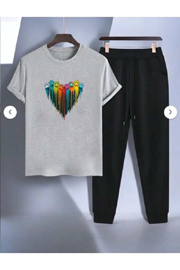 Women / Girl Tracksuit Set with Covered Patiler Print