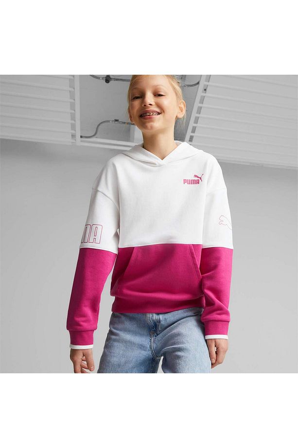 Power Colour Block Genç Kapüşonlu SWEATSHIRT - 7