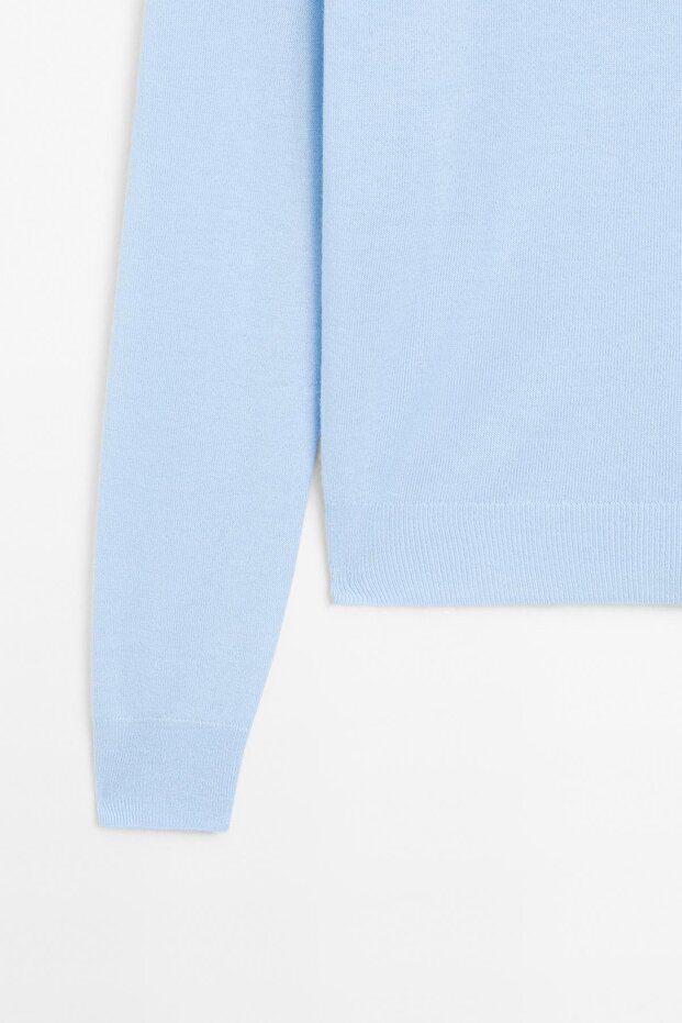 Bisiklet yaka yünlü triko kazak - 7