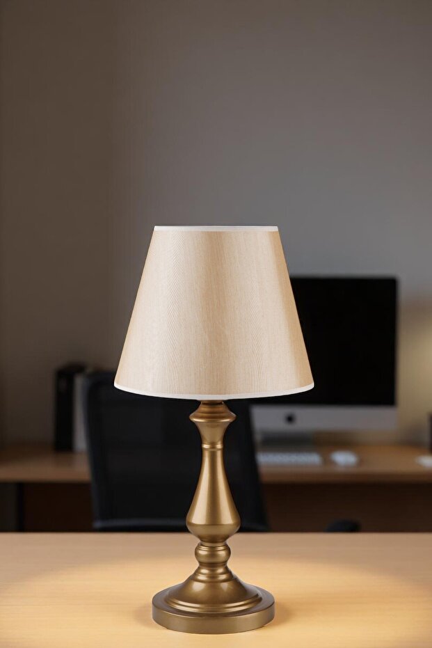 MEGAN ESKİTME AÇIK HASIR ABAJURLU MASA LAMBASI - 2