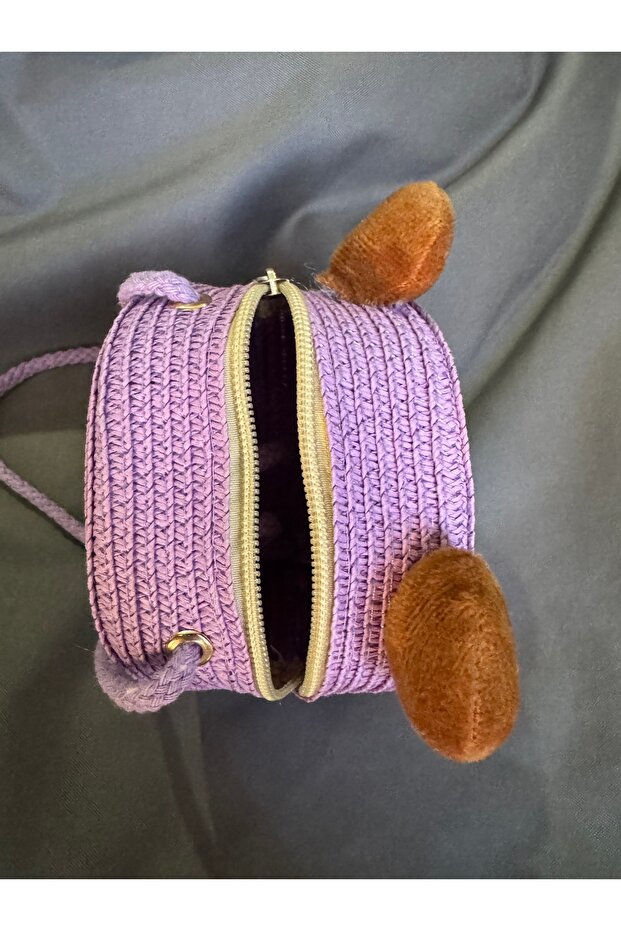 Çocuk Askılı Hasır Çanta - 2