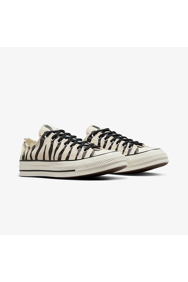 Chuck 70 Zebra Print Unisex Bej Sneaker - 2