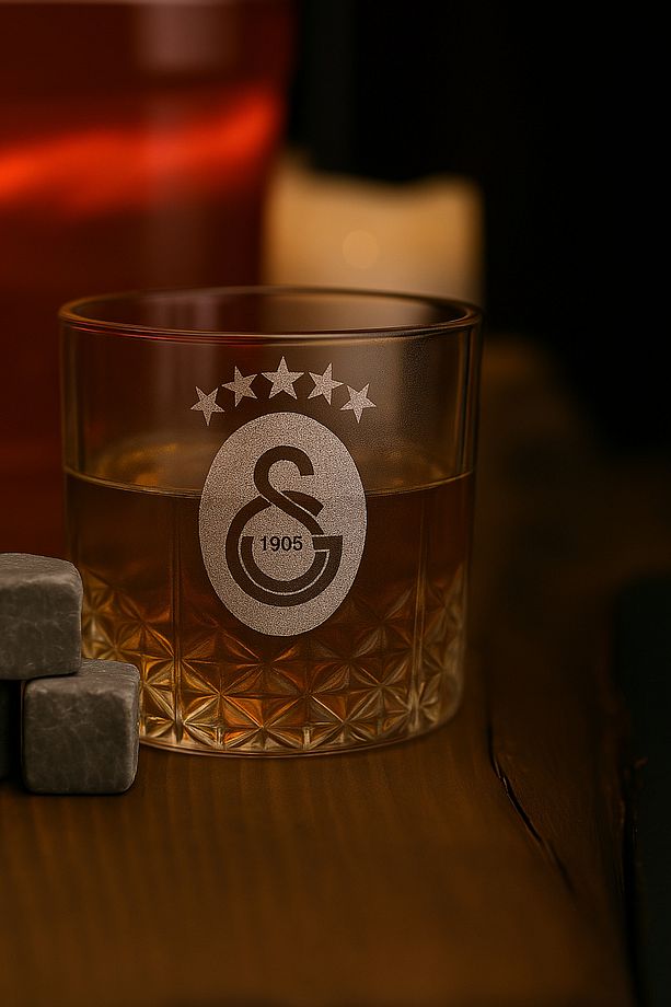 Std Pamella Tekli Viski Bardağı Kişiye Özel Kutulu Hediyelik 250 ml Klasik - 1