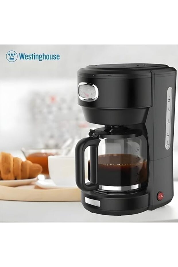 Westinghouse USA Retro Series 1.25L Coffee Maker – Black | Stylish Design with Brew Control, Pause - 8